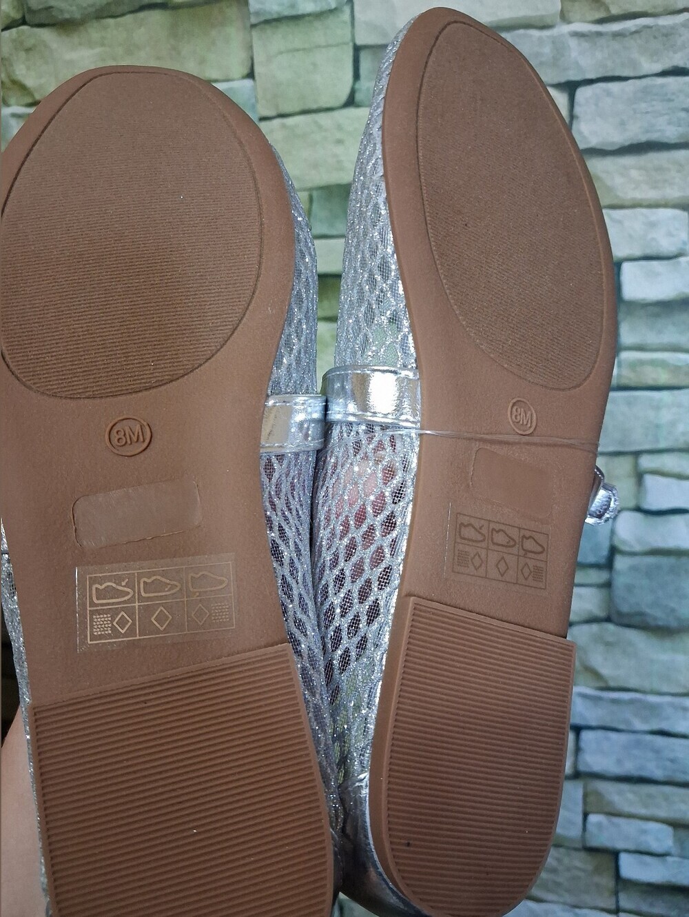 Bamboo Accept-11 Woven Mesh Net Mary Jane Flats - Picture 6 of 6